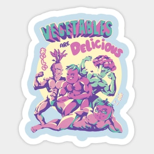 Vegetables are Delicious Sticker